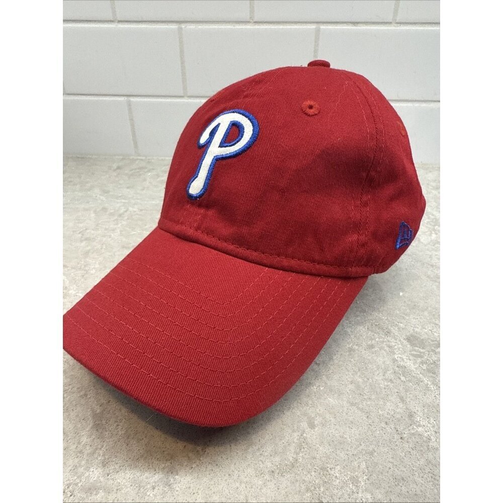 New Era Red Phillies Baseball Cap with White & Blue Logo